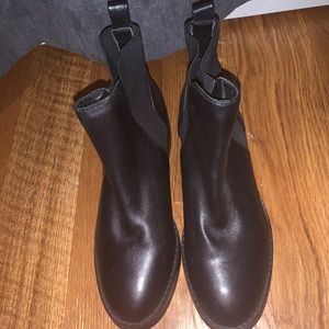 Steve Madden Leather Black Chelsea Boots